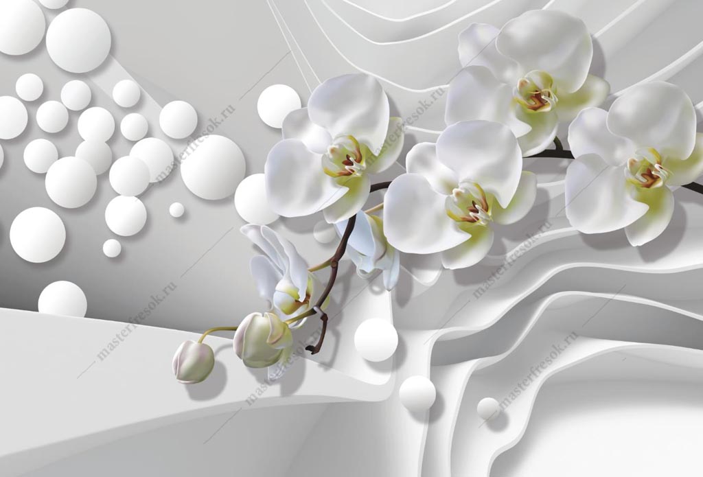 Фотообои Орхидея 3д
