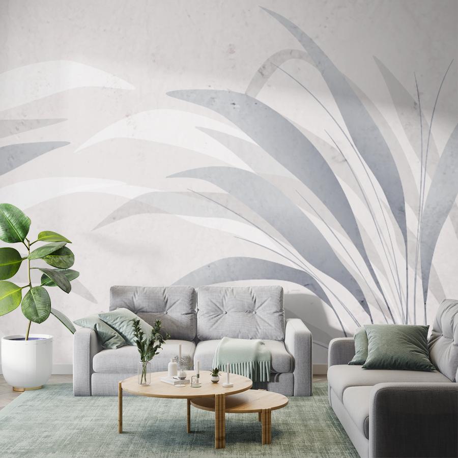 фотообои листья тонкие летящие 14-1235