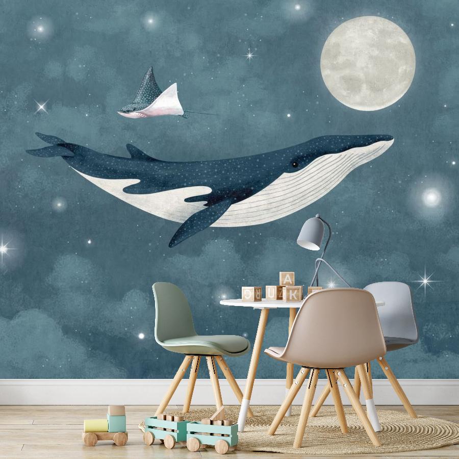 фотообои одинокий кит 12-1815 фотообои одинокий кит 12-1815