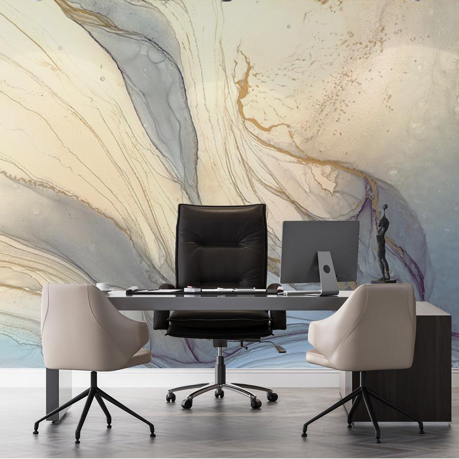 фотообои флюид арт глубокий синий 14-706