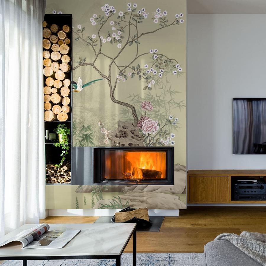 фотообои шинуазри магнолия 14-896