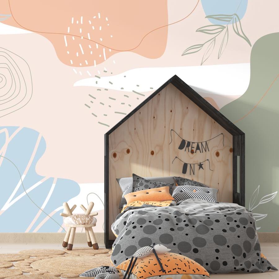 фотообои абстракция в пастельных тонах 12-1419