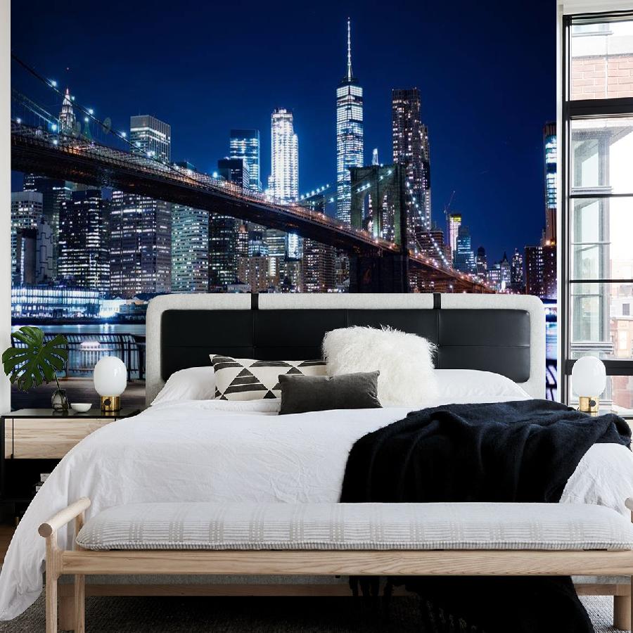 набережная у вечернего бруклинского моста 9-842