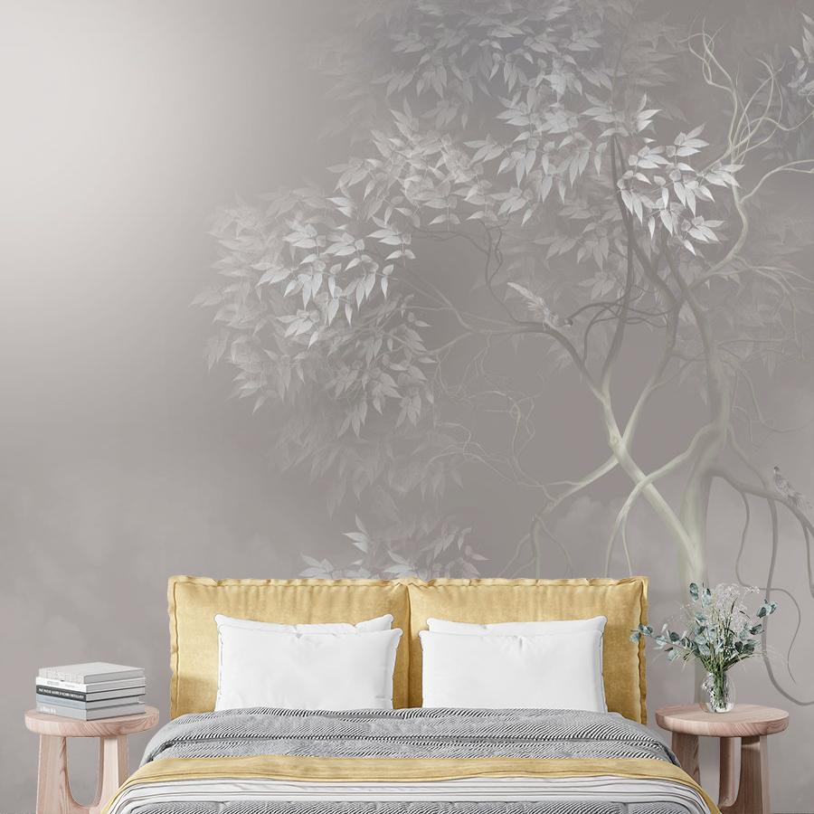 Фотообои фотообои дерево в серебрянном тумане 13-441