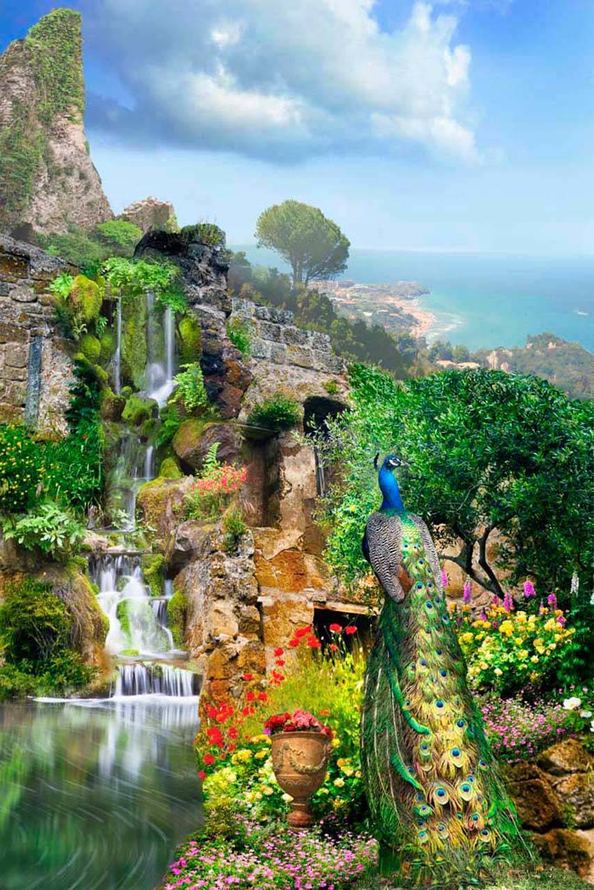 фотообои 3д водопад 7-107