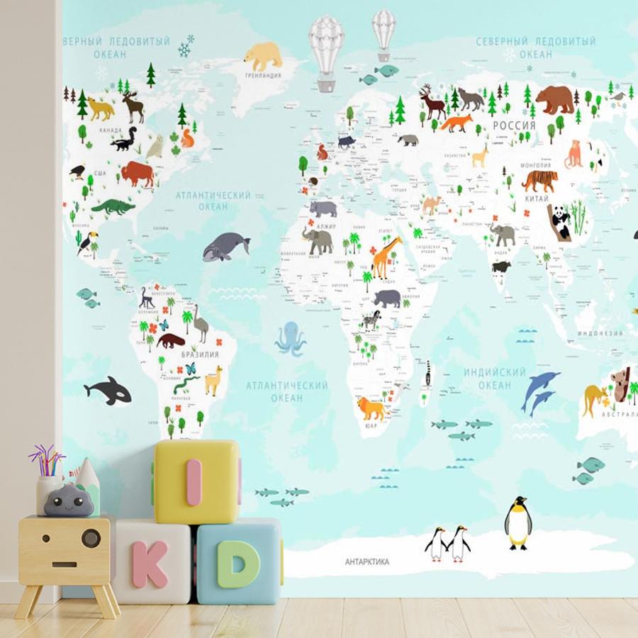 фотообои карта небесного цвета 14-179