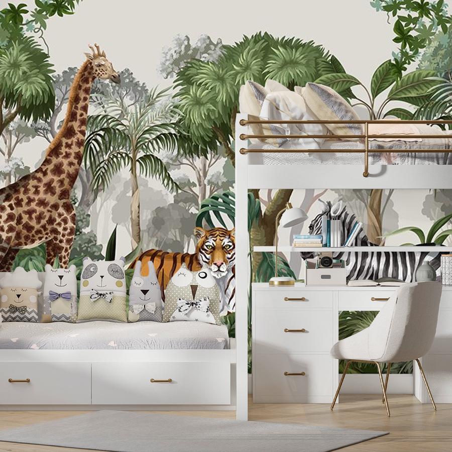 фотообои детские. джунгли зеленые 12-1611