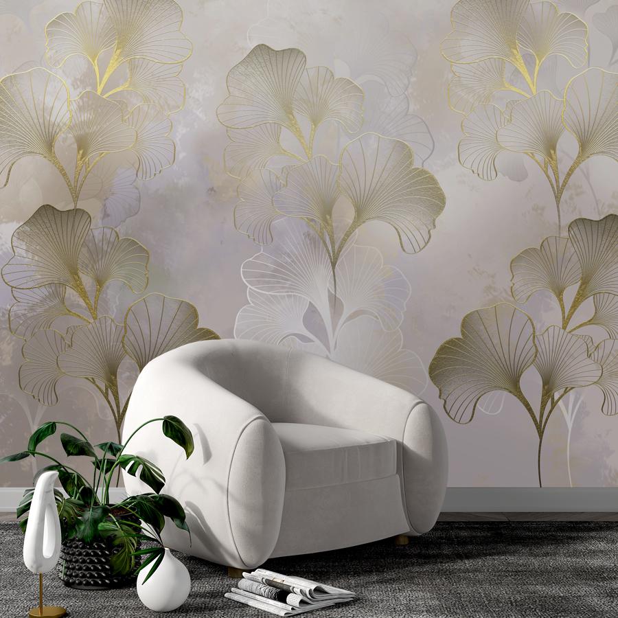 фотообои листья гингко билоба 13-1045