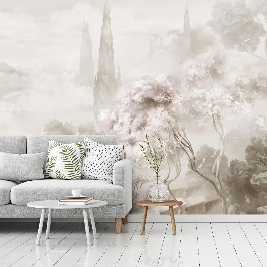 фотообои пейзаж в оттенке сепия 13-1109