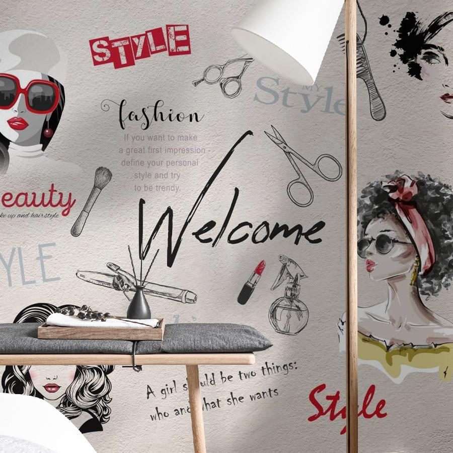 Купить фотообои стильный салон 14-868 в интернет-магазине Мастер Фресок Фотообои Стильный салон 14-868