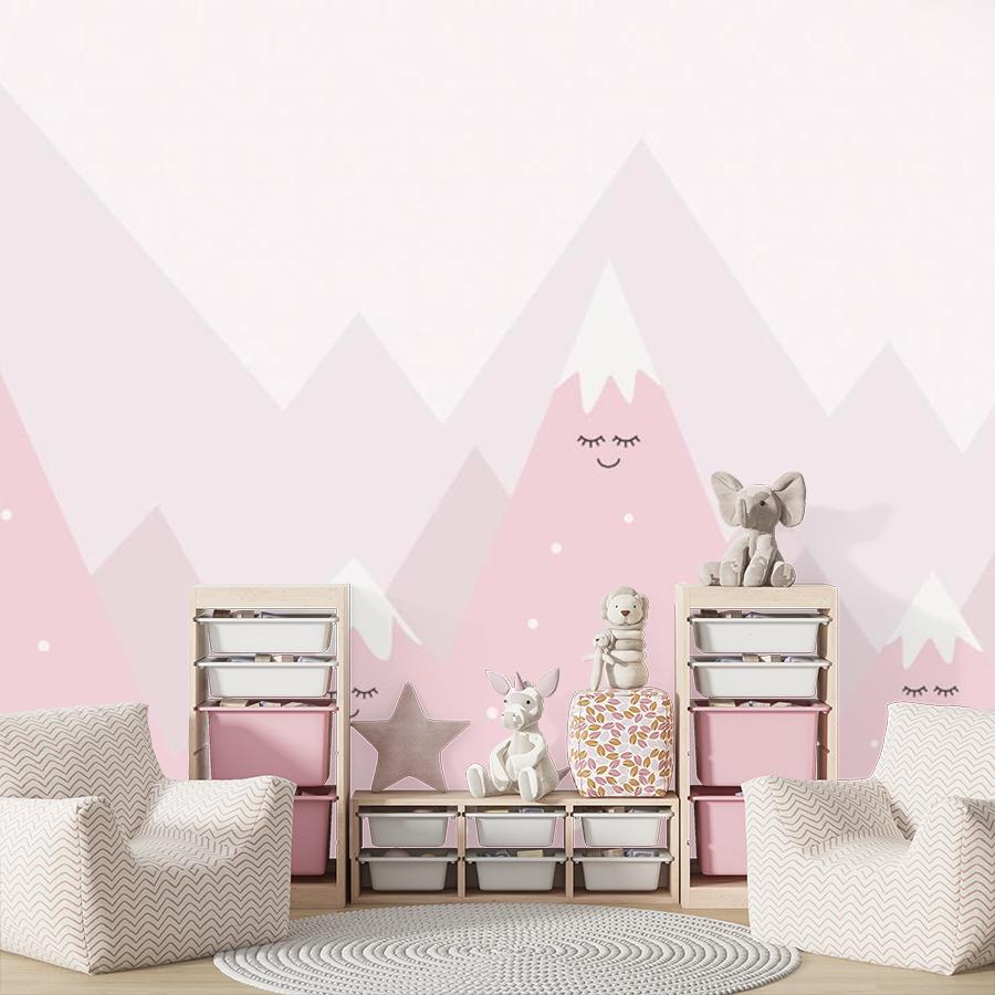 фотообои рзовые горы в детскую 14-349