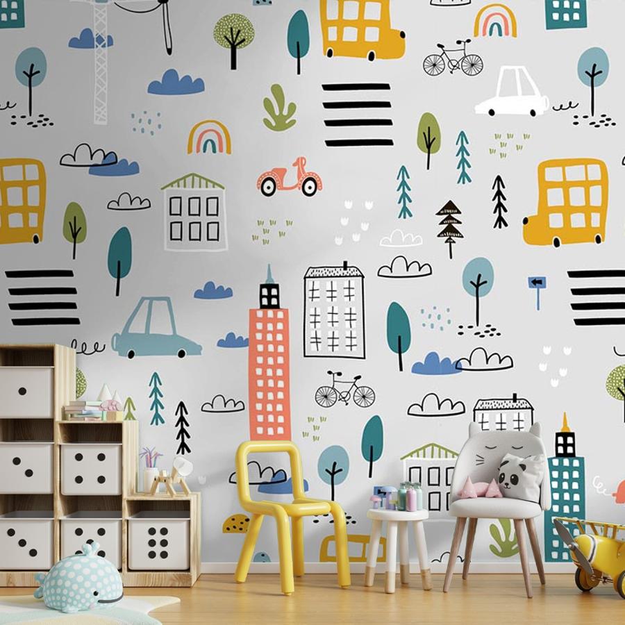 фотообои машины в городе 12-691