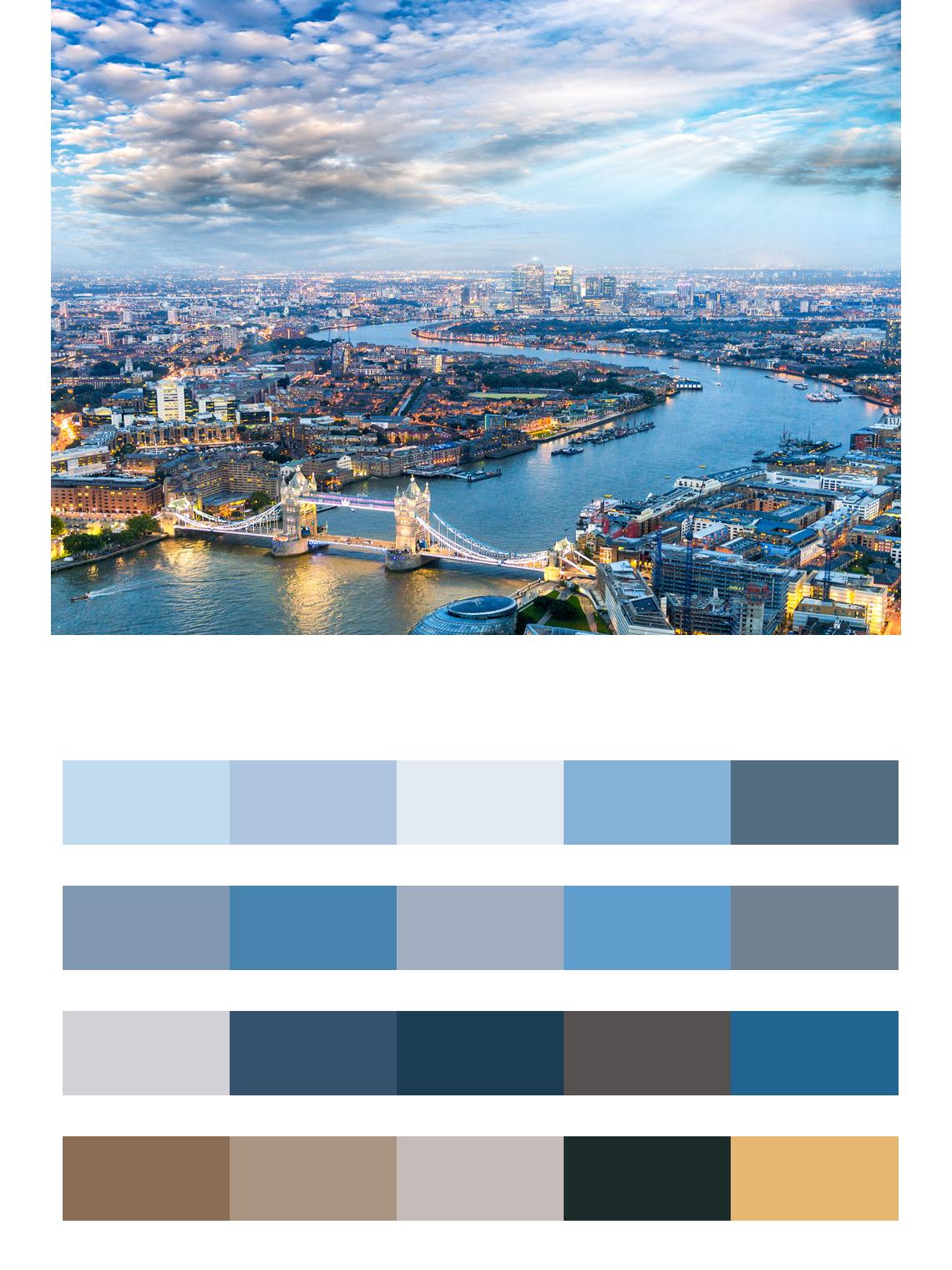 Сказочный Лондон с высоты цвета