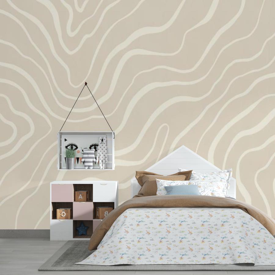 фотообои орнамент с белыми линиями 14-1005