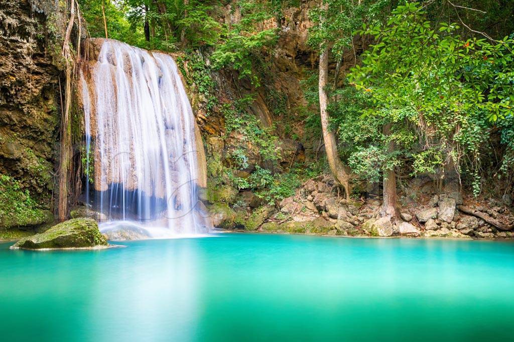 Фотообои Водопад Эраван в Таиланде