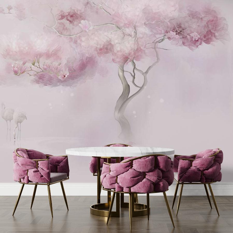 фотообои два розовых дерева