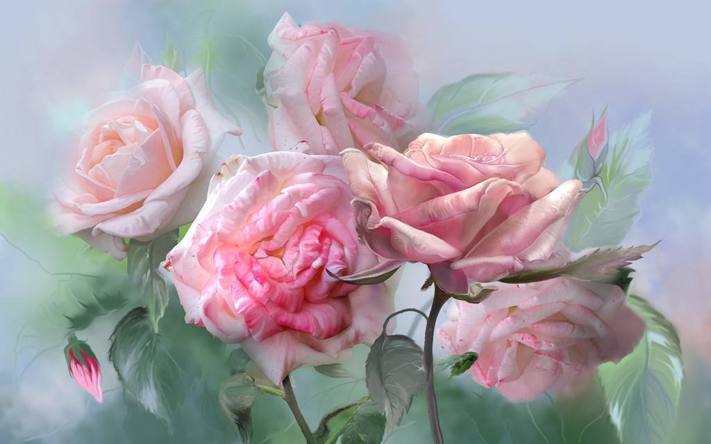 Фотообои Яркие розы
