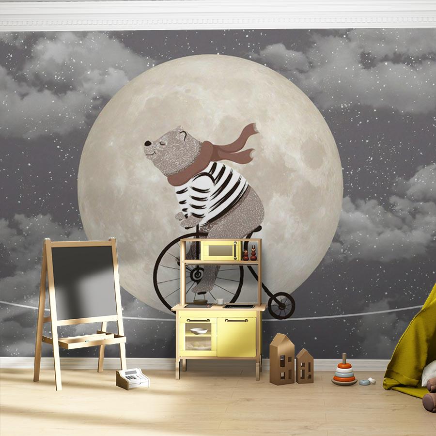 фотообои медвежонок на велосипеде 14-212