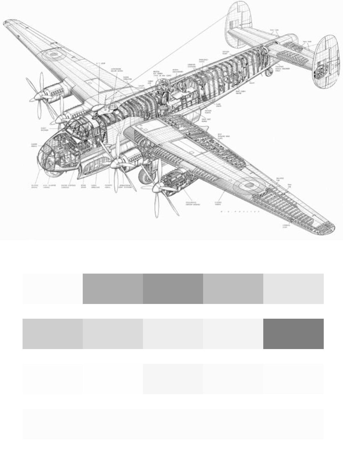 Схема самолета цвета
