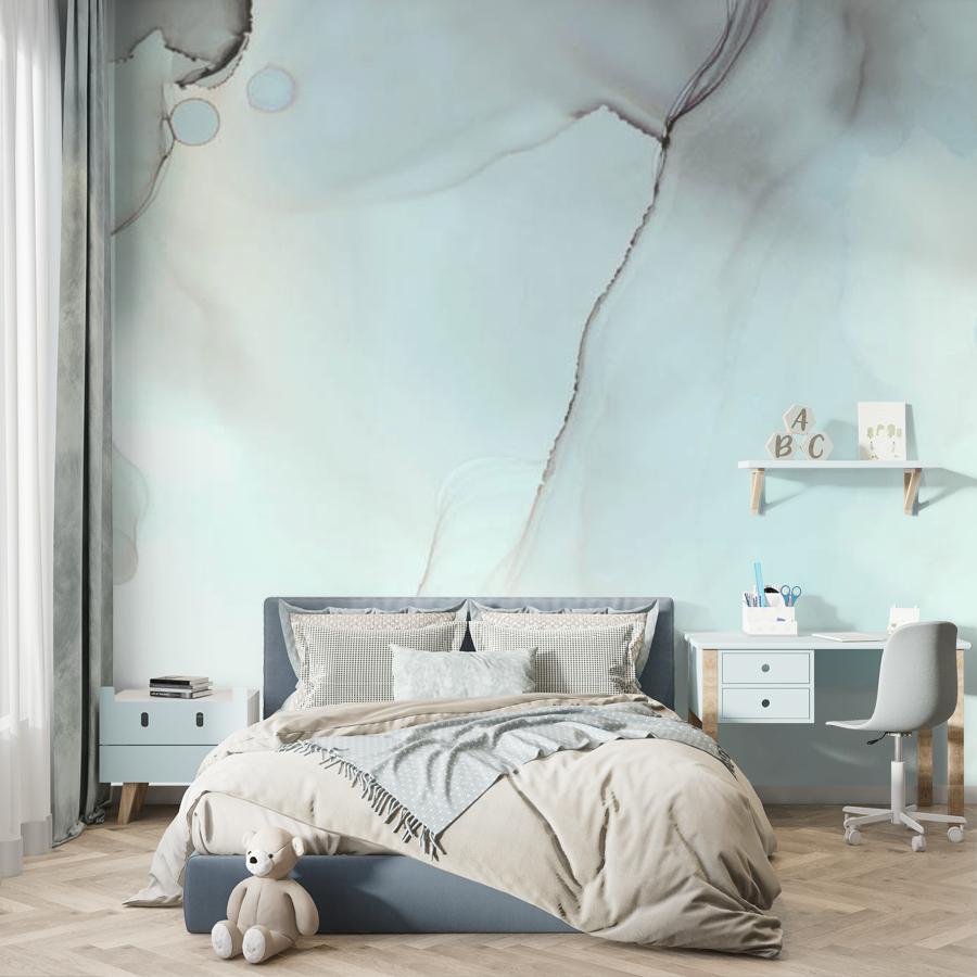 фотообои голубая акварель 9-1545