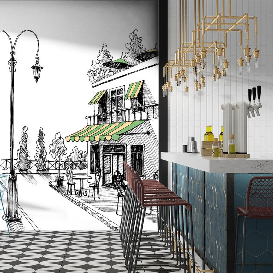 фотообои фонарь на улице 9-134