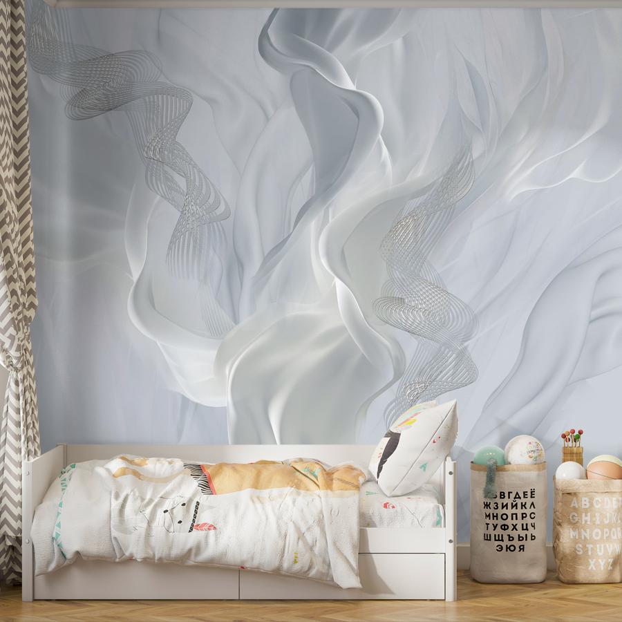 фотообои нежные голубоватые волны 13-1094