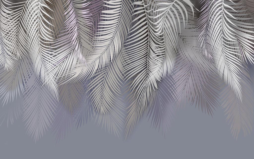 Фотообои Листья пальмы пушистые