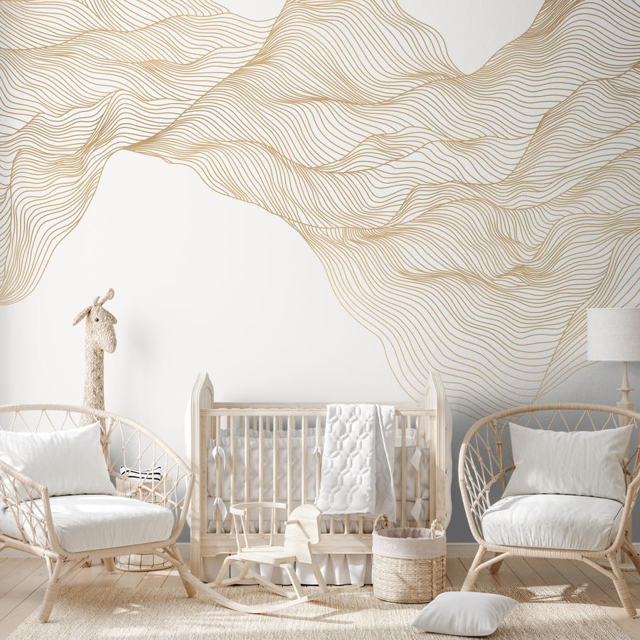 фотообои линии на белом фоне 14-865