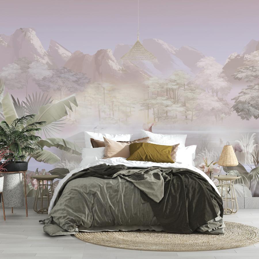 фотообои тропический лес с облаками