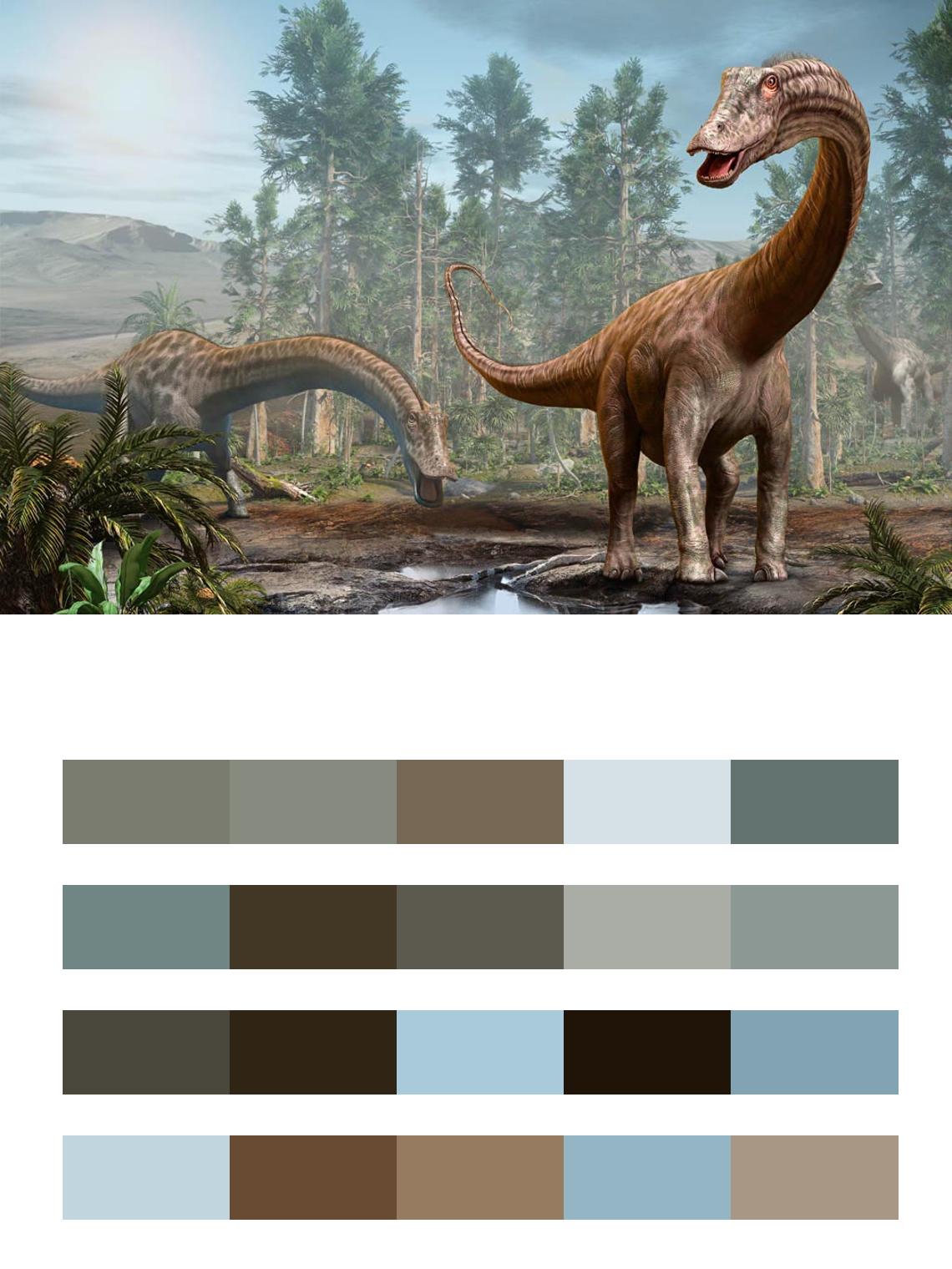 Динозавр Раптор цвета