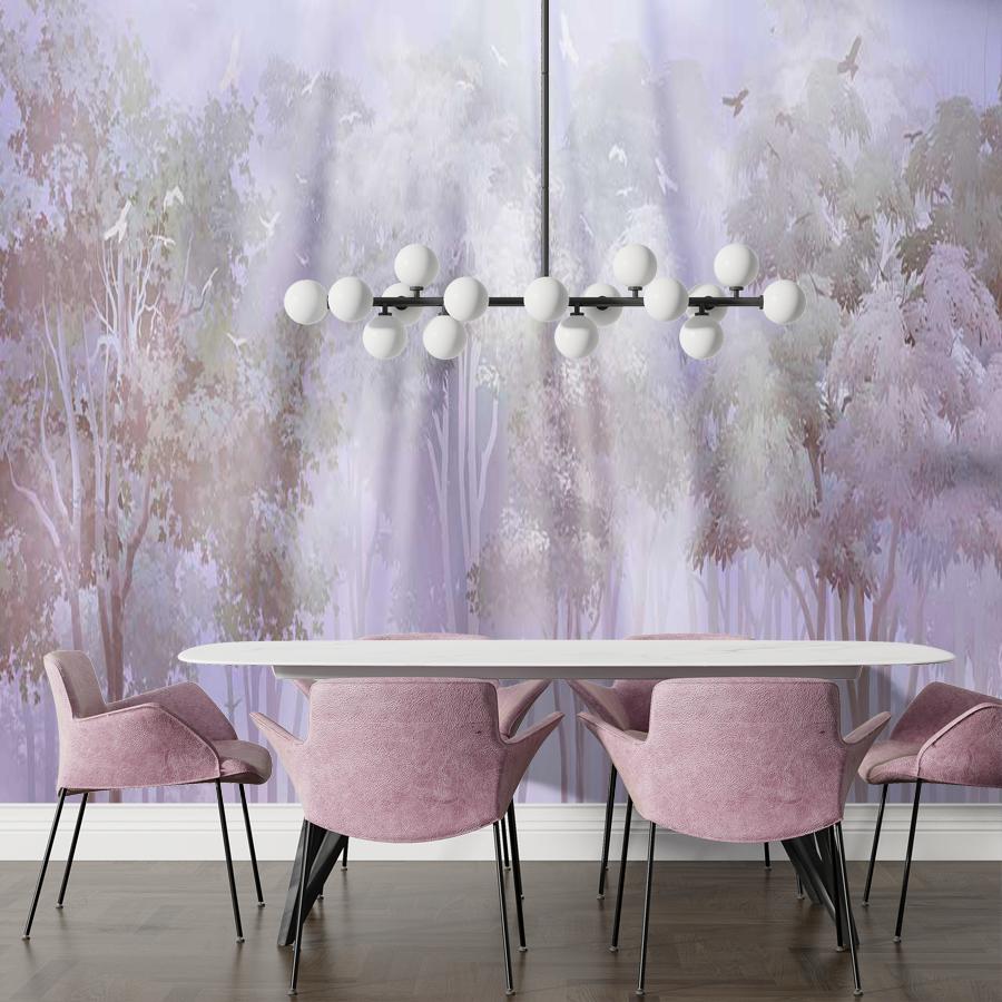 фотообои лучи солнца в лесу 13-405