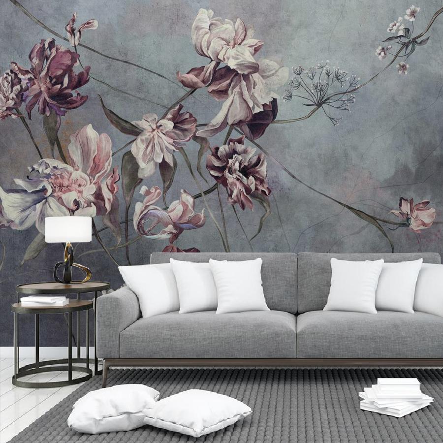 фотообои цветы арт на темном 12-1887