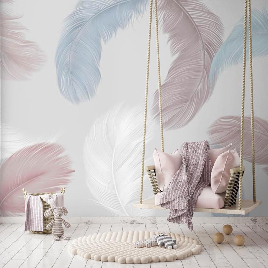 фотообои цветные перья 14-303