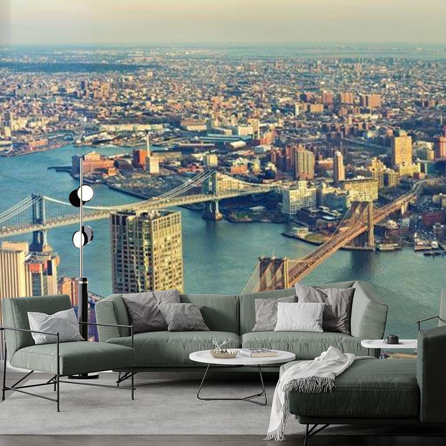 вид на нью йорк и гудзон 9-846