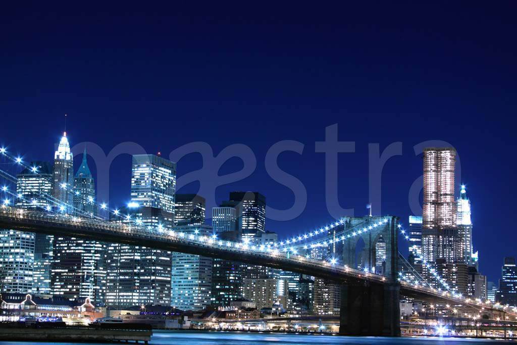 Фотообои Бруклинский мост на фоне города