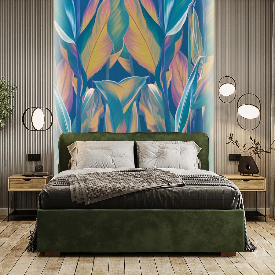 фотообои тропические растения живопись 10-958