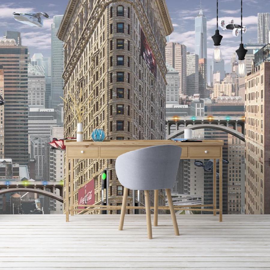 фотообои город будущего 12-900