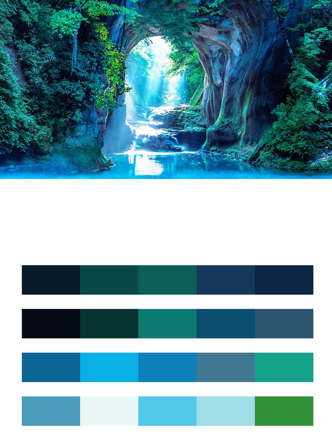 Водопад Чиба цвета