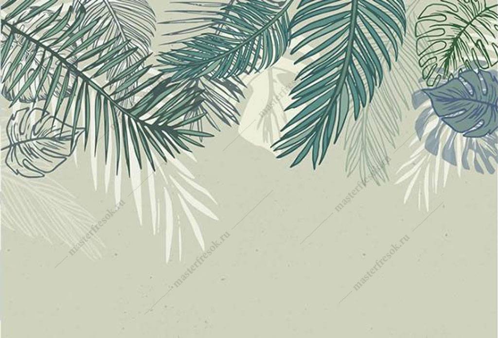 Фотообои Листья пальмы
