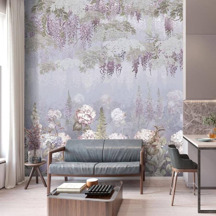 фотообои лес цветущий 13-338