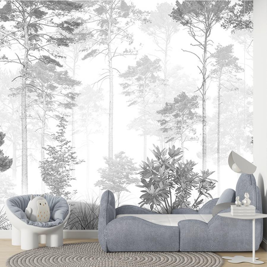 фотообои лес в тумане 9-2172