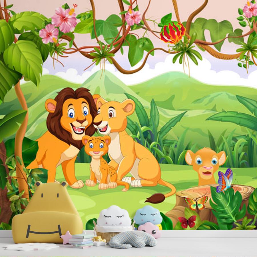 фотообои джунгли и львята 19-0001 фотообои джунгли и львята 19-0001