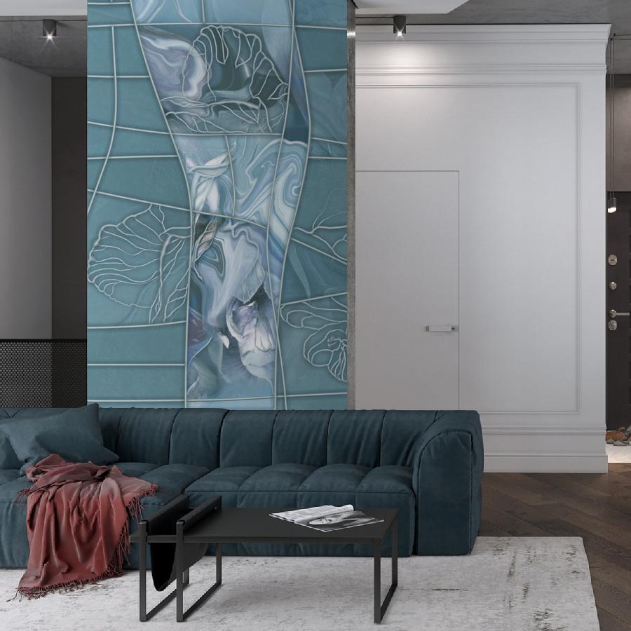 фотообои мятная абстракция 13-107