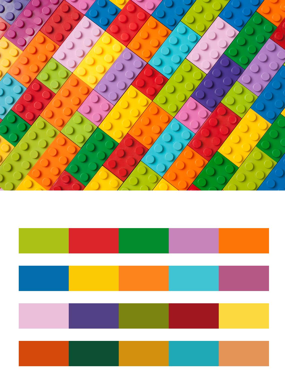 Констуктор Лего цвета