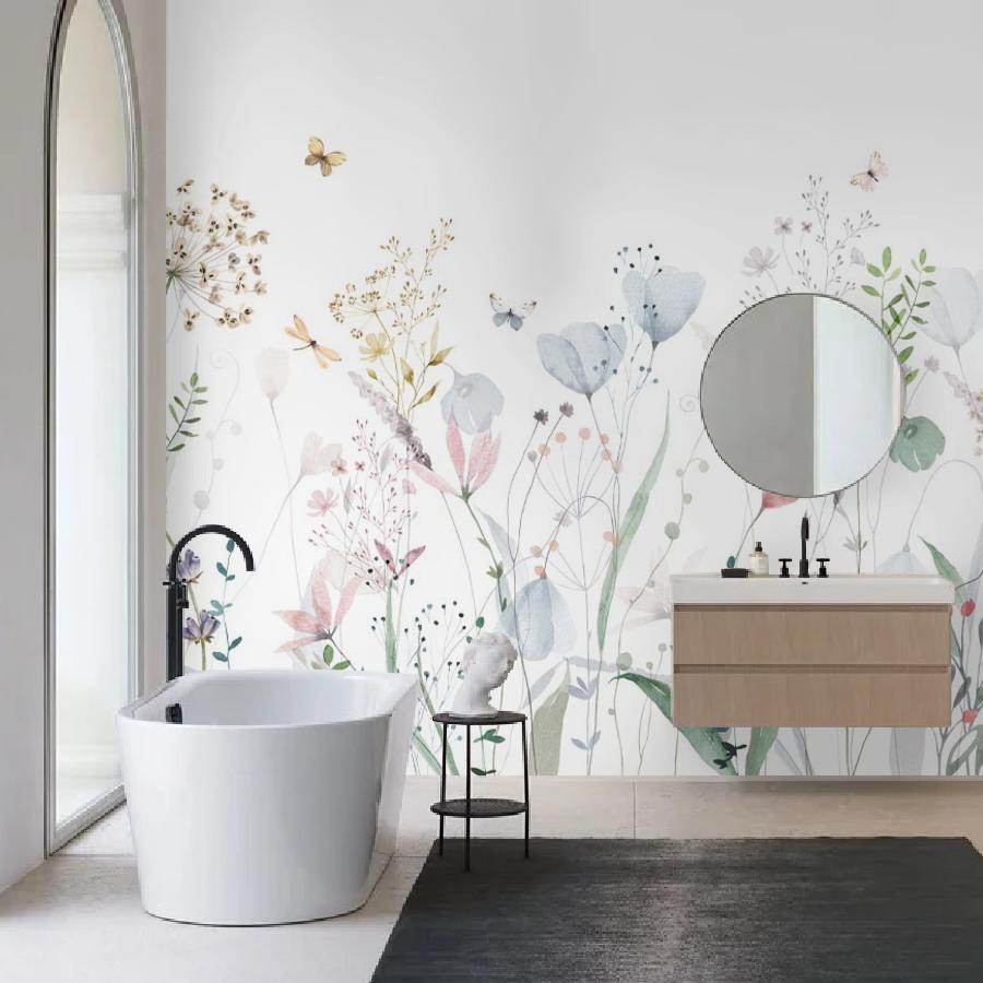 фотообои цветочки нежные фон 14-996