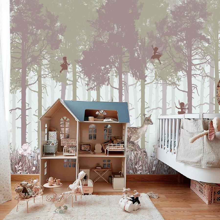 фотообои волшебный лес с оленями 14-145