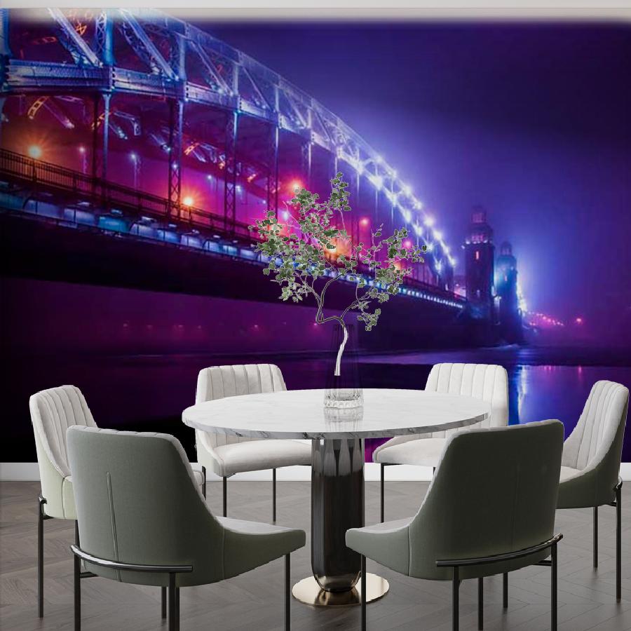 фотообои большеохтинский мост 9-624