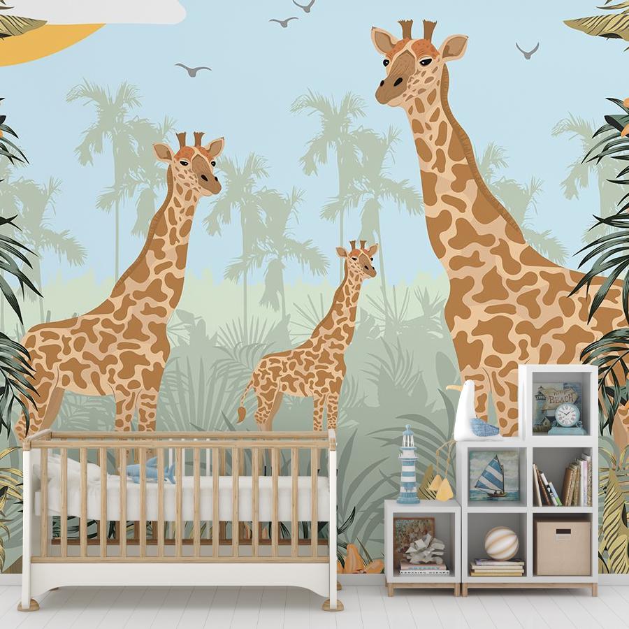 фотообои семья жирафов 12-1590