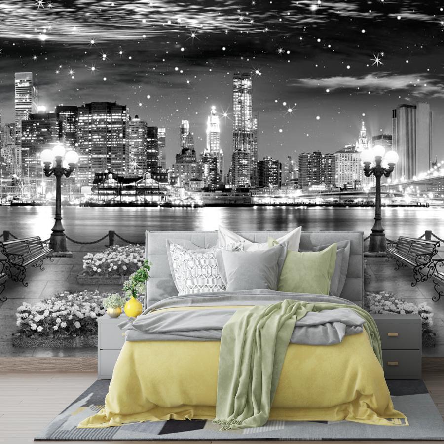 фотообои вид на ночную набережную 19-0031