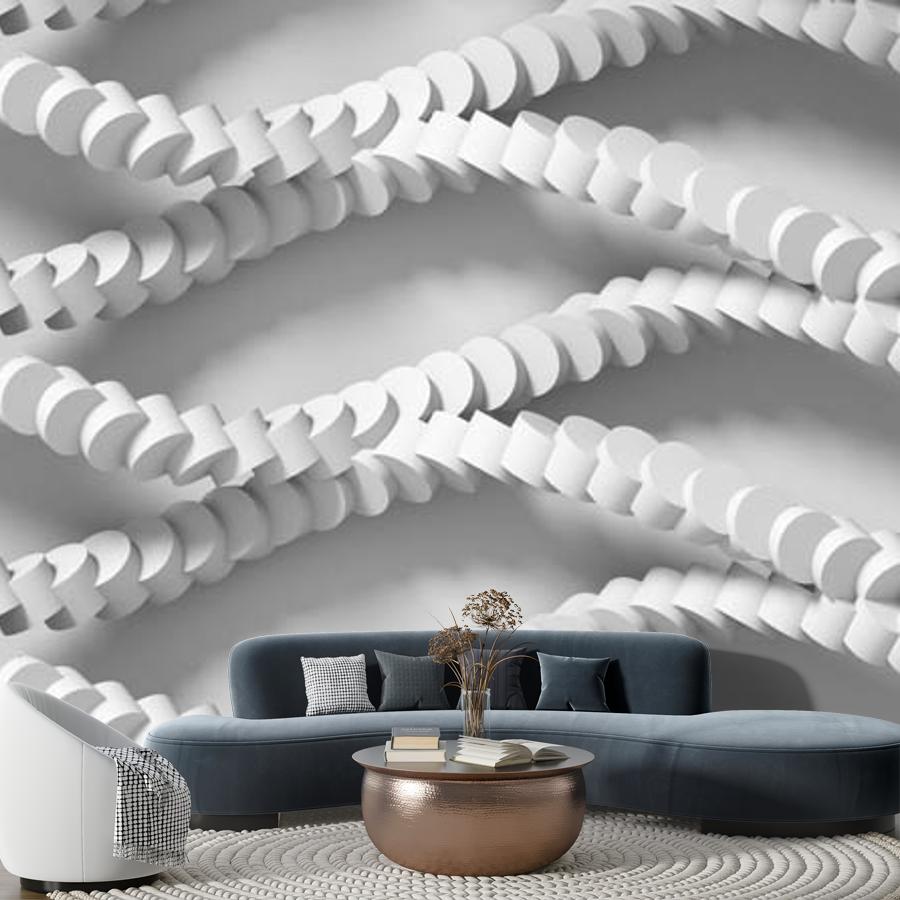 фотообои 3д геометрическая волна 10-802